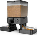 Automatic Cat Feeder for 2 Cats – 5L Timed Dry Food Dispenser with Dual Bowls