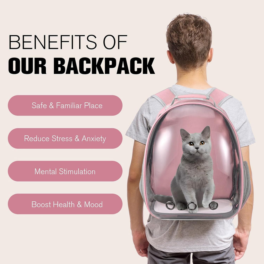 Bubble Window Pet Travel Backpack Carrier – Airline-Approved for Cats & Small Dogs