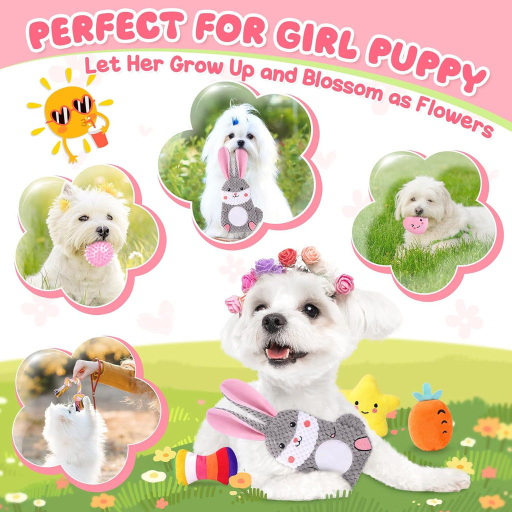23-Pack Pink Puppy Toys Set – Ultimate Playtime Bundle for Small Dogs