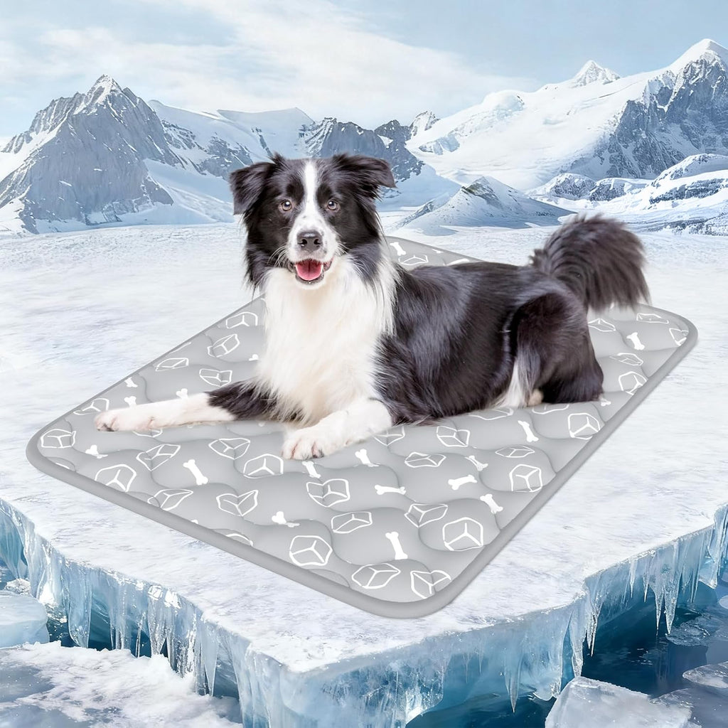 Dog Cooling Mat – Arc-Chill Color-Changing Tech, Waterproof, 44" x 32" for Extra Large Dogs, Nature Green