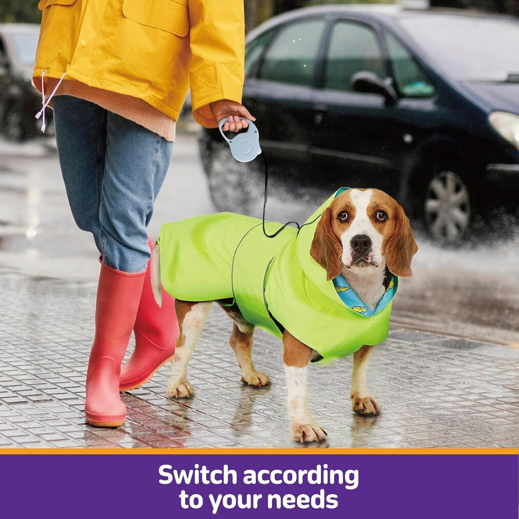 Waterproof Dog Raincoat with Hood – Reflective, Lightweight Rain Jacket for Small to Large Dogs